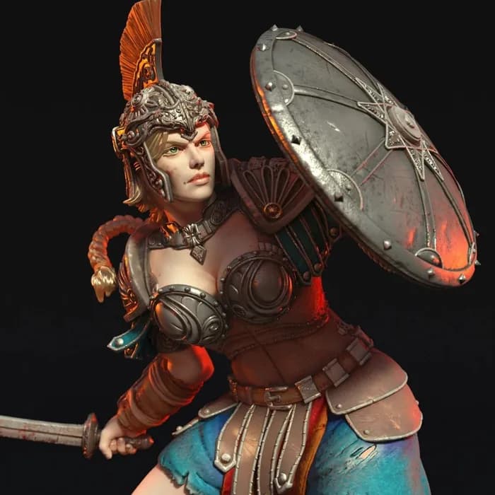 STL - Guerrera griega