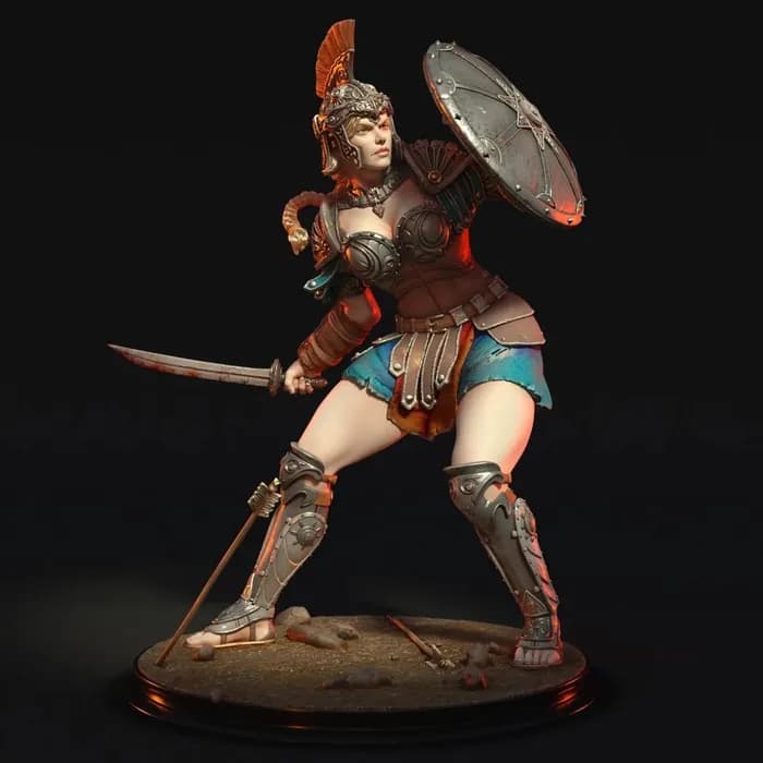STL - Guerrera griega