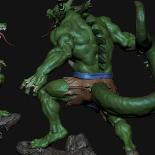 STL - guerrero dragon xeno render 3