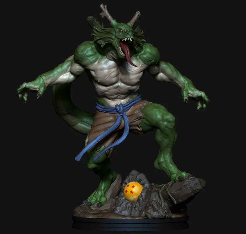 STL - guerrero dragon xeno render 5