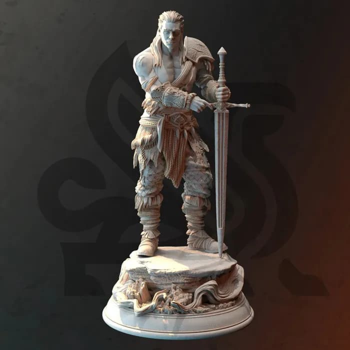 STL - Guerrero Nórdico con Espada