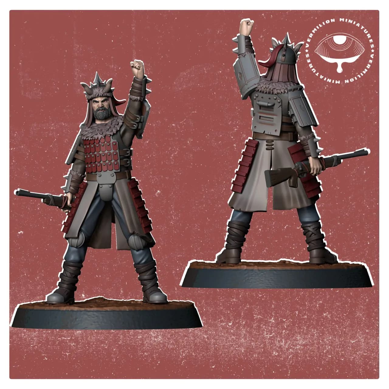 STL - guerrero vikingo con rifle