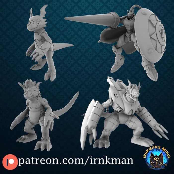STL - guilmon digivolution line irnkman