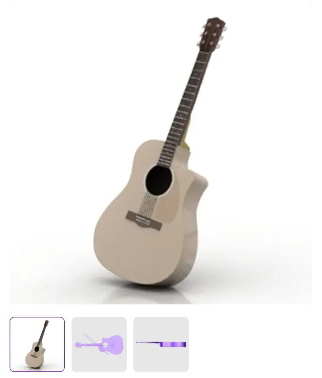 STL - Guitarra Acústica