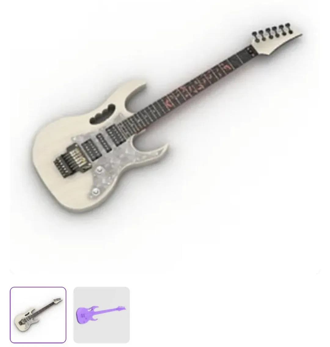 STL - Guitarra Eléctrica Estilizada