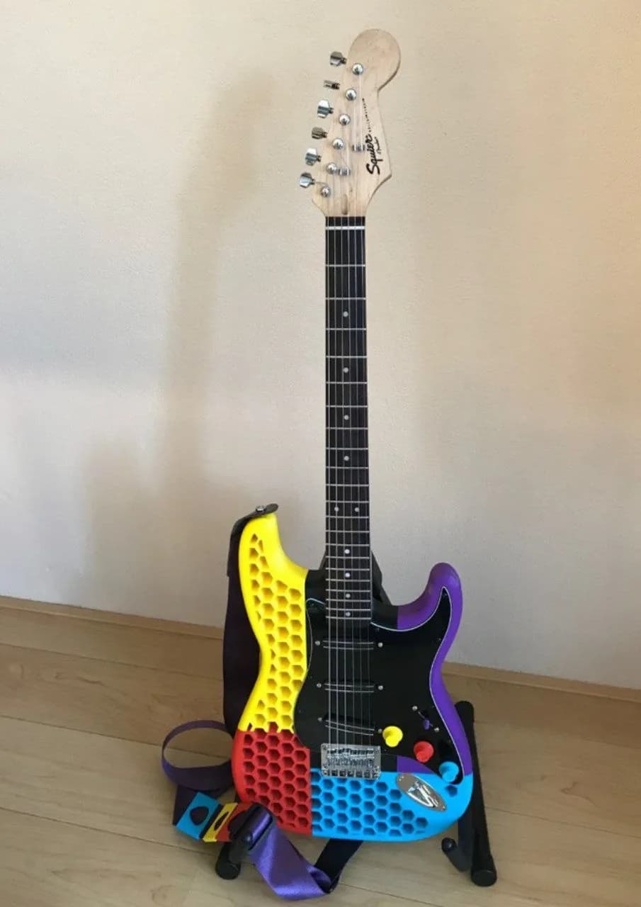 STL - Guitarra eléctrica personalizada