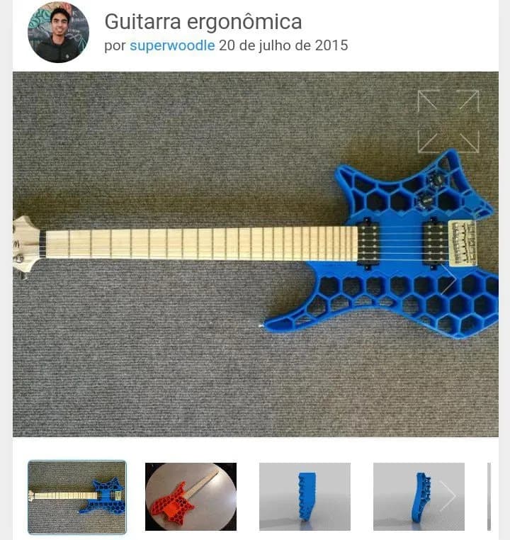 STL - Guitarra ergonómica