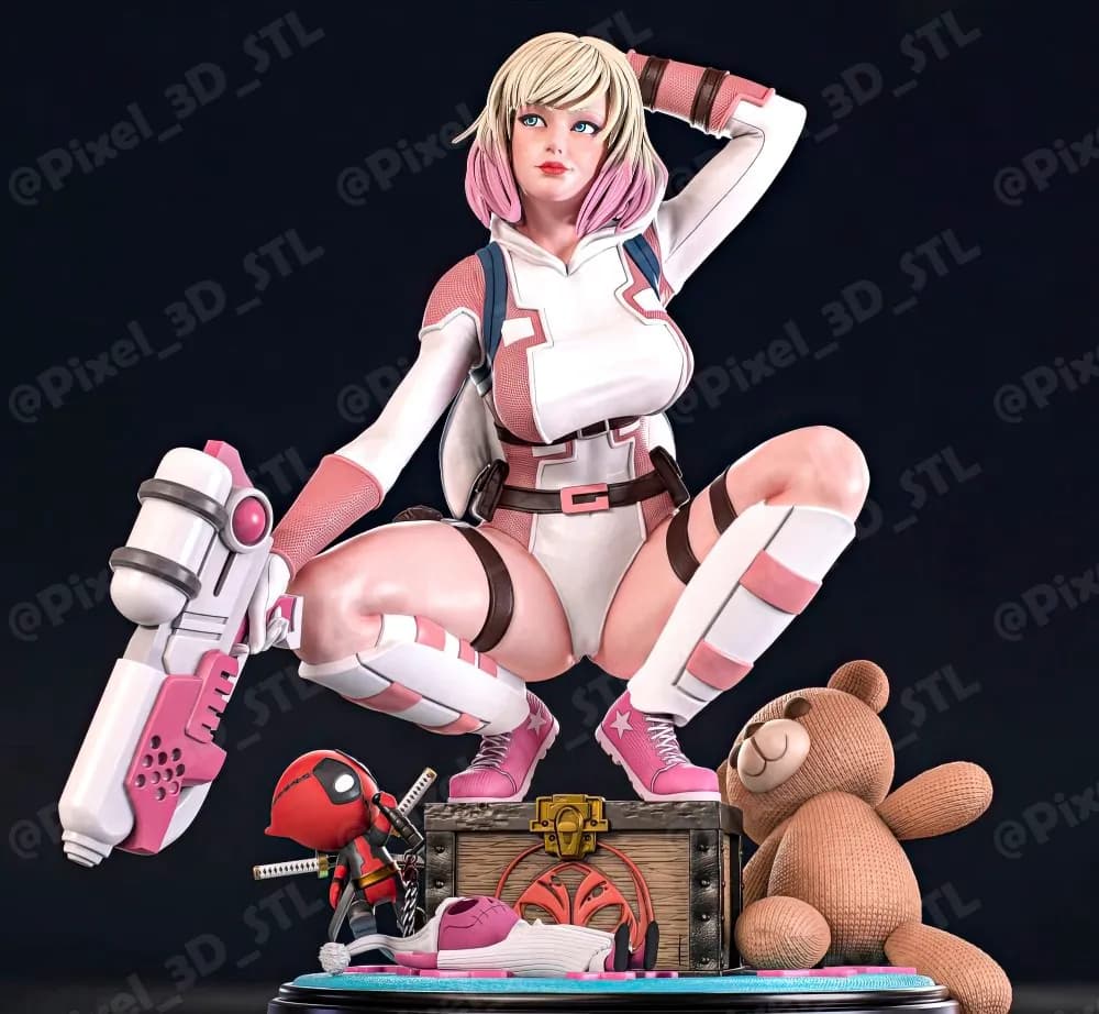 STL - Gwenpool Marvel 2