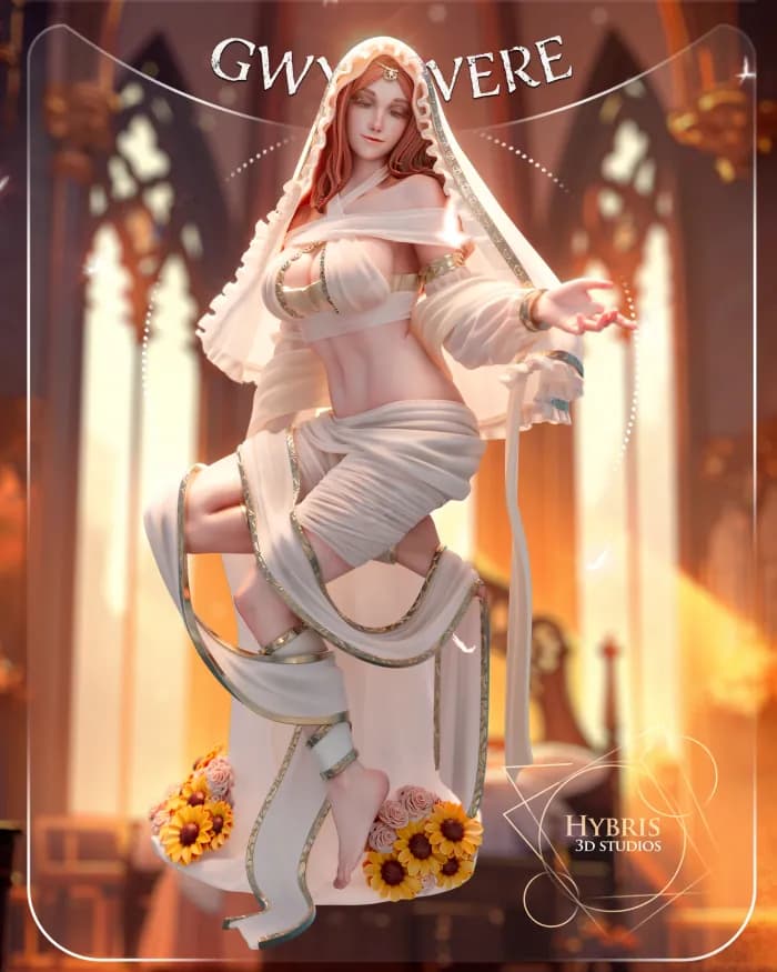 STL - Gwynevere, Princesa del Sol Oscuro render 2