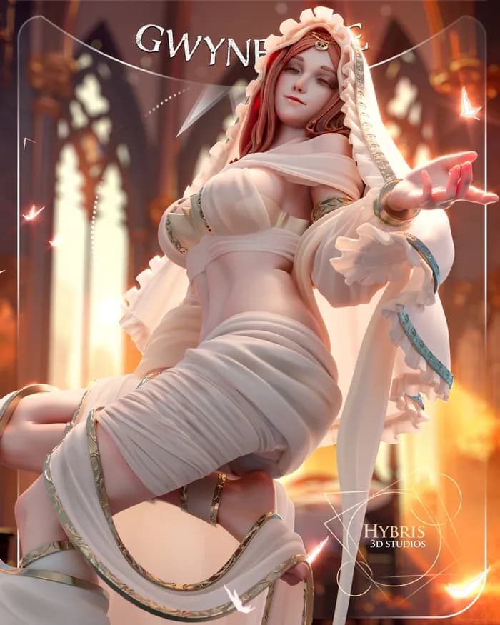 STL - Gwynevere, Princesa del Sol Oscuro render 5