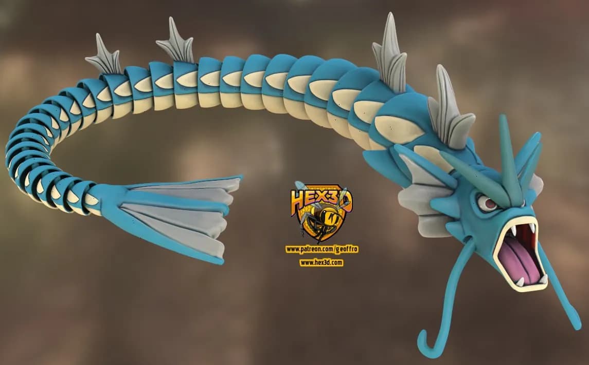 STL - Gyarados Articulado