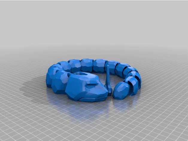 STL - Gyarados Articulado render 5
