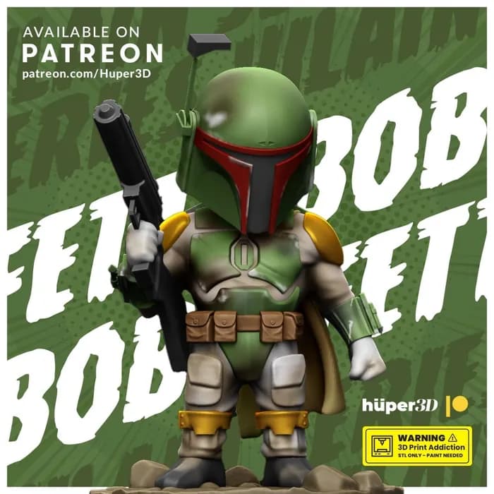 STL - hüper3d boba fett v1