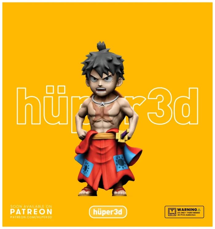 STL - hüper3d luffy