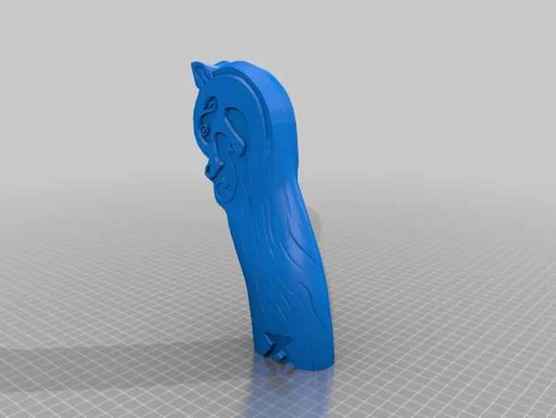 STL - Hacha Leviatán God of War render 3