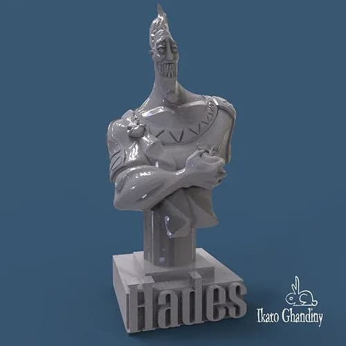 STL - hades bust (pre supported)
