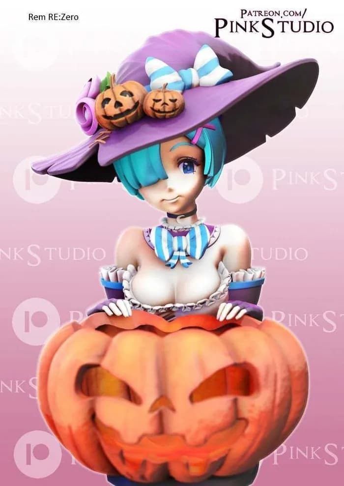STL - halloween rem re zero candy bowl