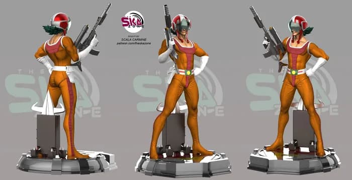 STL - Haran Banjo Escultura 3D render 2