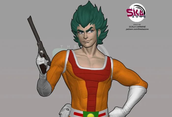 STL - Haran Banjo Escultura 3D render 5