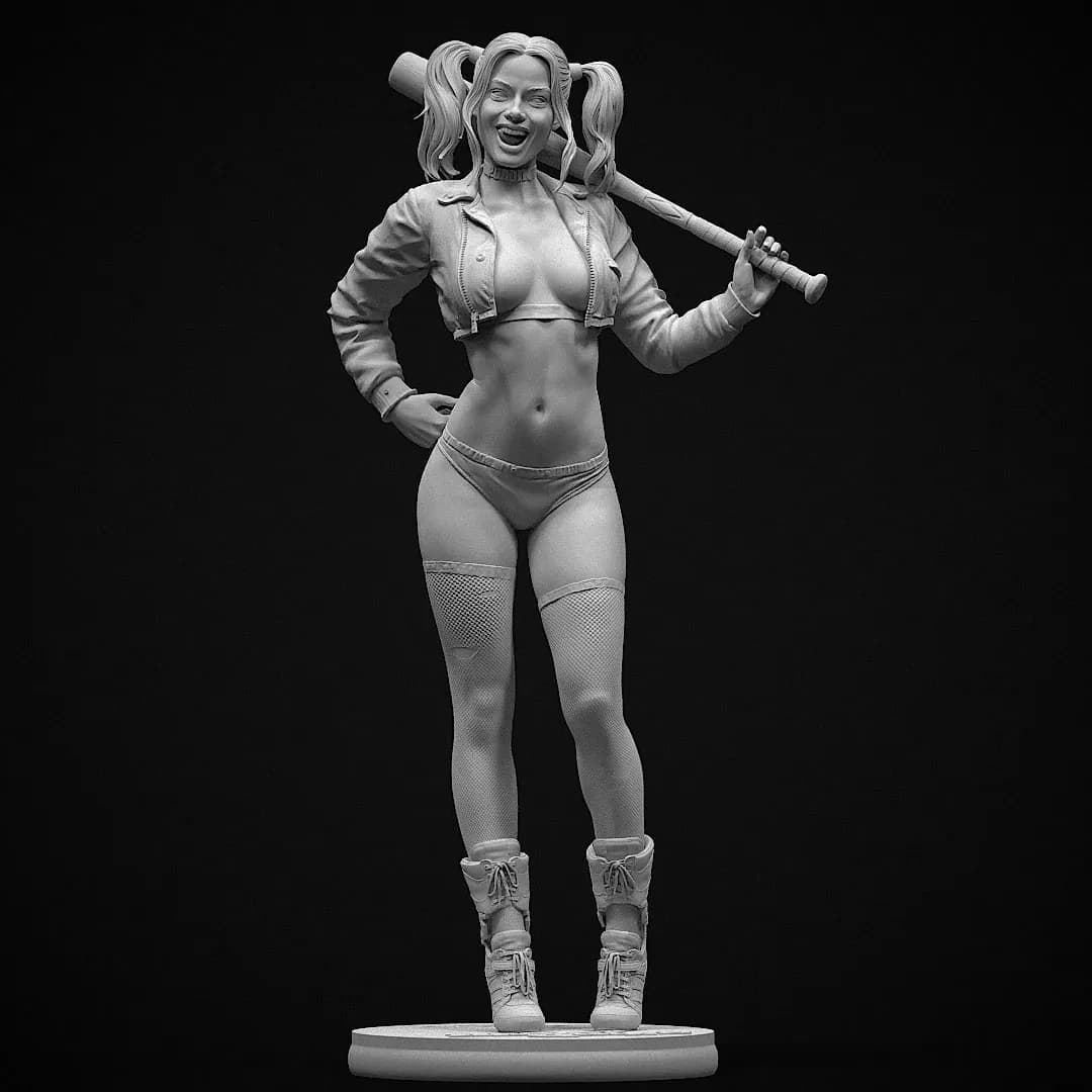 STL - Harley Quinn 2 render 3