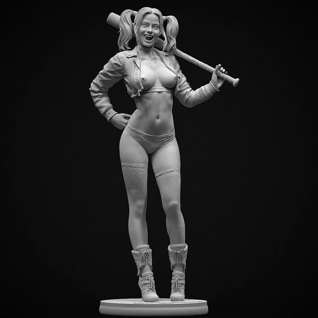 STL - Harley Quinn 2 render 4
