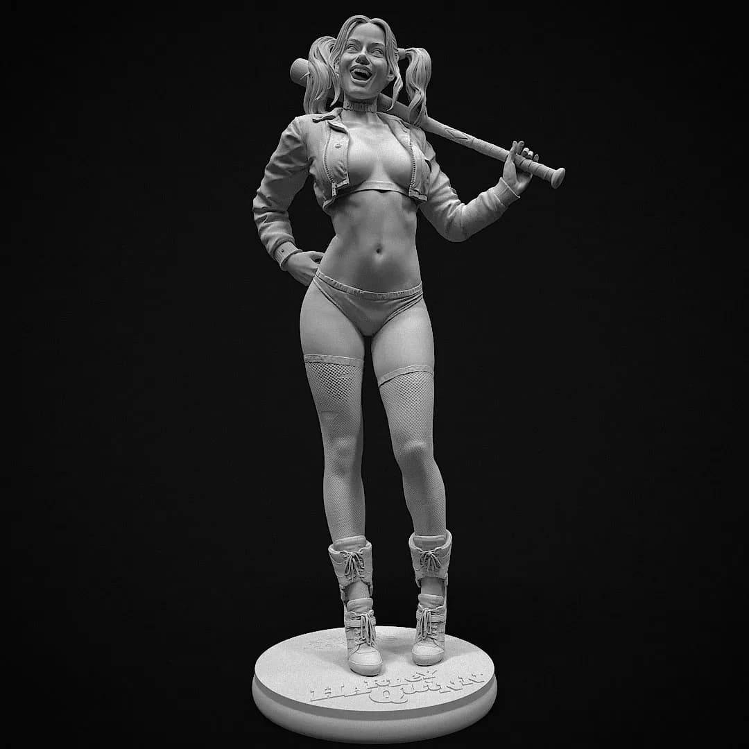 STL - Harley Quinn 2 render 5
