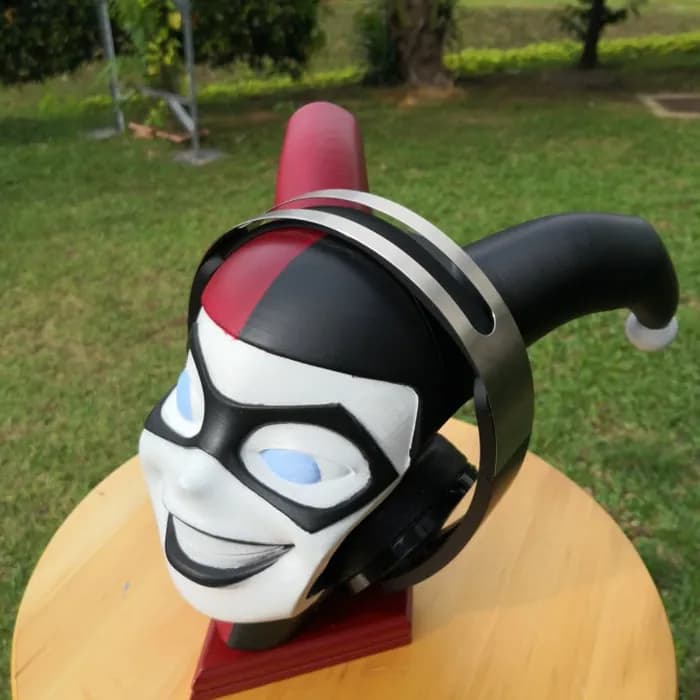 STL - harley quinn headphone stand