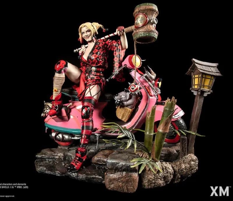 STL - Harley Quinn Ninja con Scooter