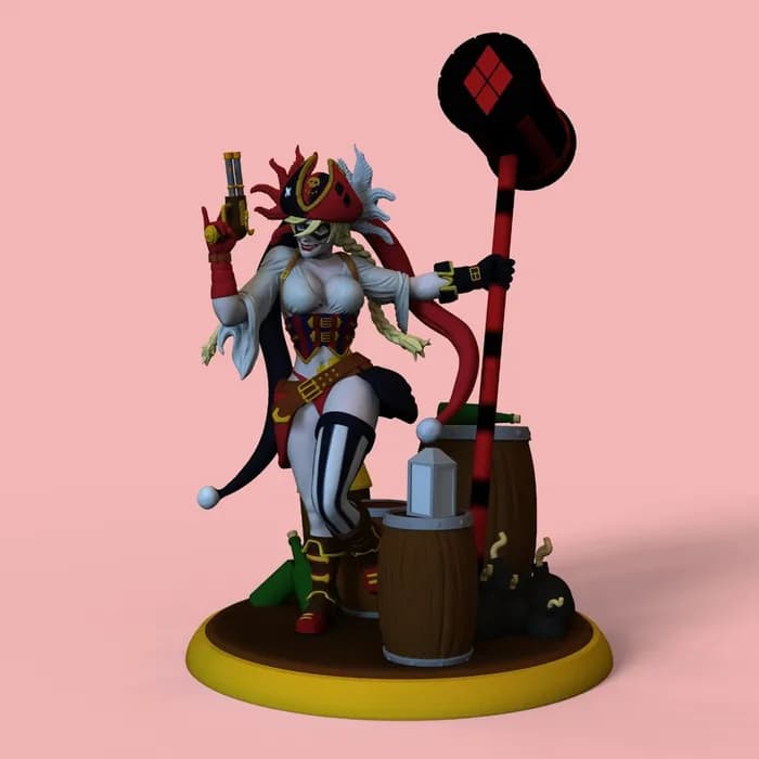 STL - harley quinn pirate