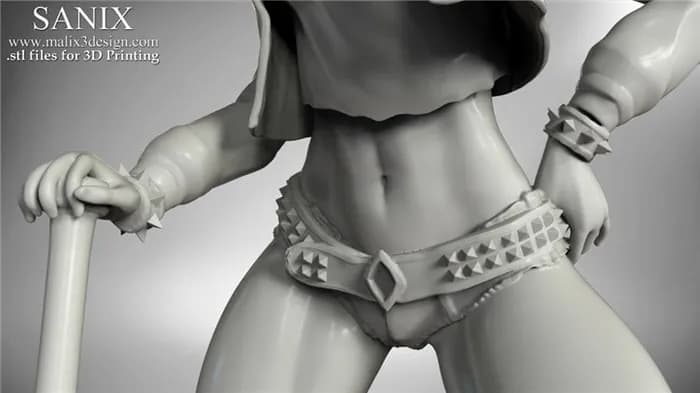 STL - harley quinn stl 2 render 2