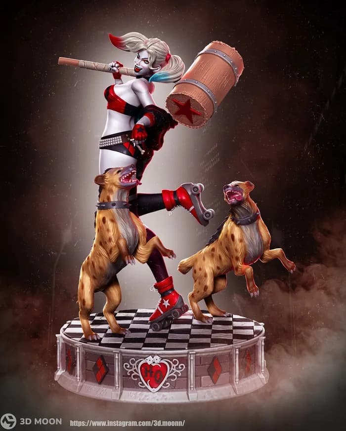STL - Harley Quinn y sus hienas