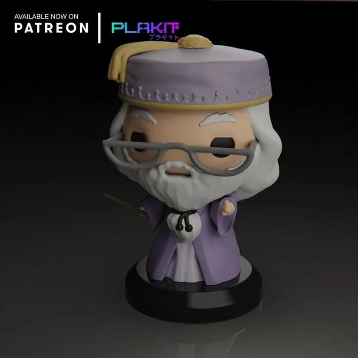 STL - harry potter dumbledore chibi