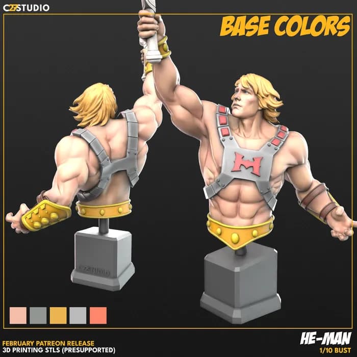 STL - He Man busto