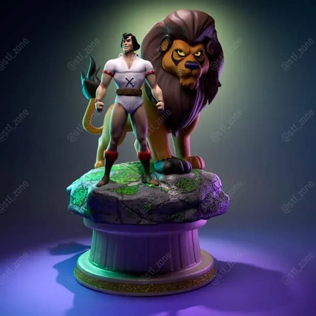 STL - He Man y Battle Cat 3