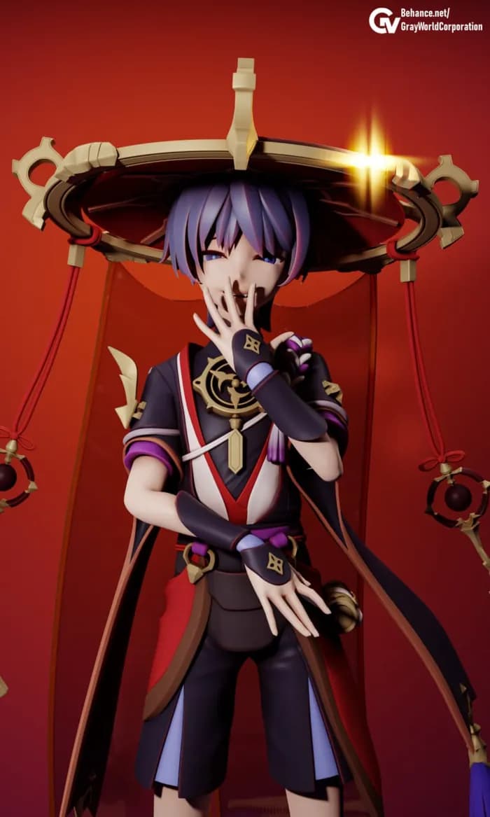 STL - hehe scaramouche render 2