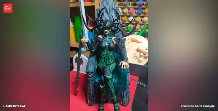 STL - hela on throne v1 fdm gambody