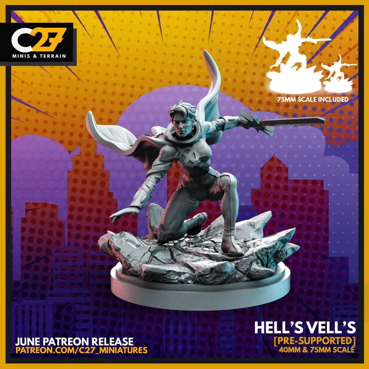 STL - Hell's Vell Figura de Acción