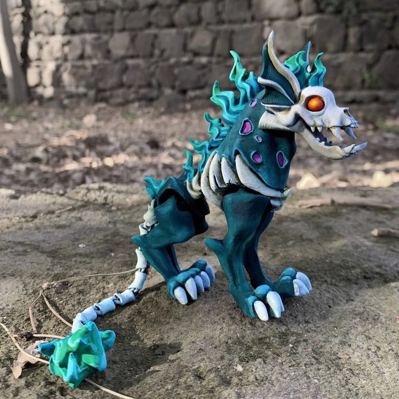 STL - Hellhound articulado de fantasía
