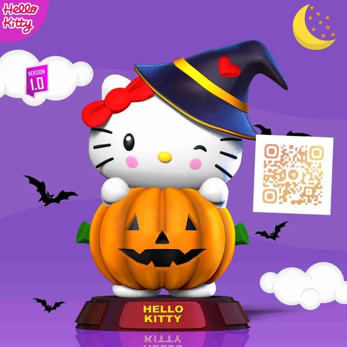STL - hello kitty halloween custom
