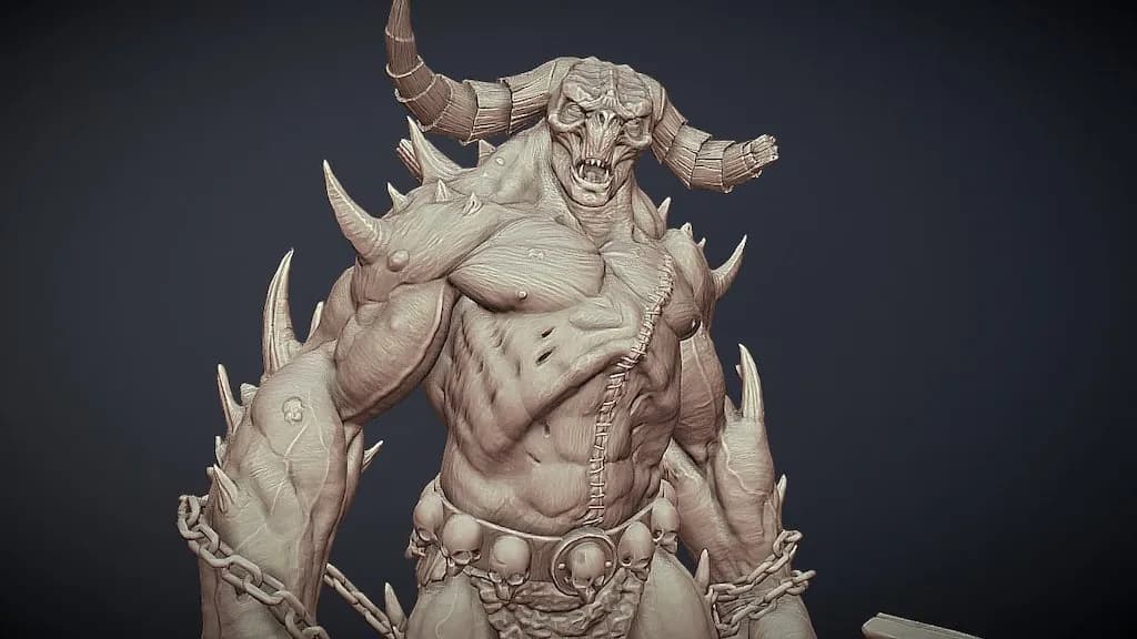 STL - Hephasto, el Herrero de Diablo render 2