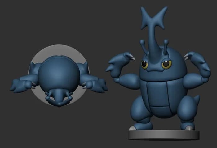 STL - heracross render 2