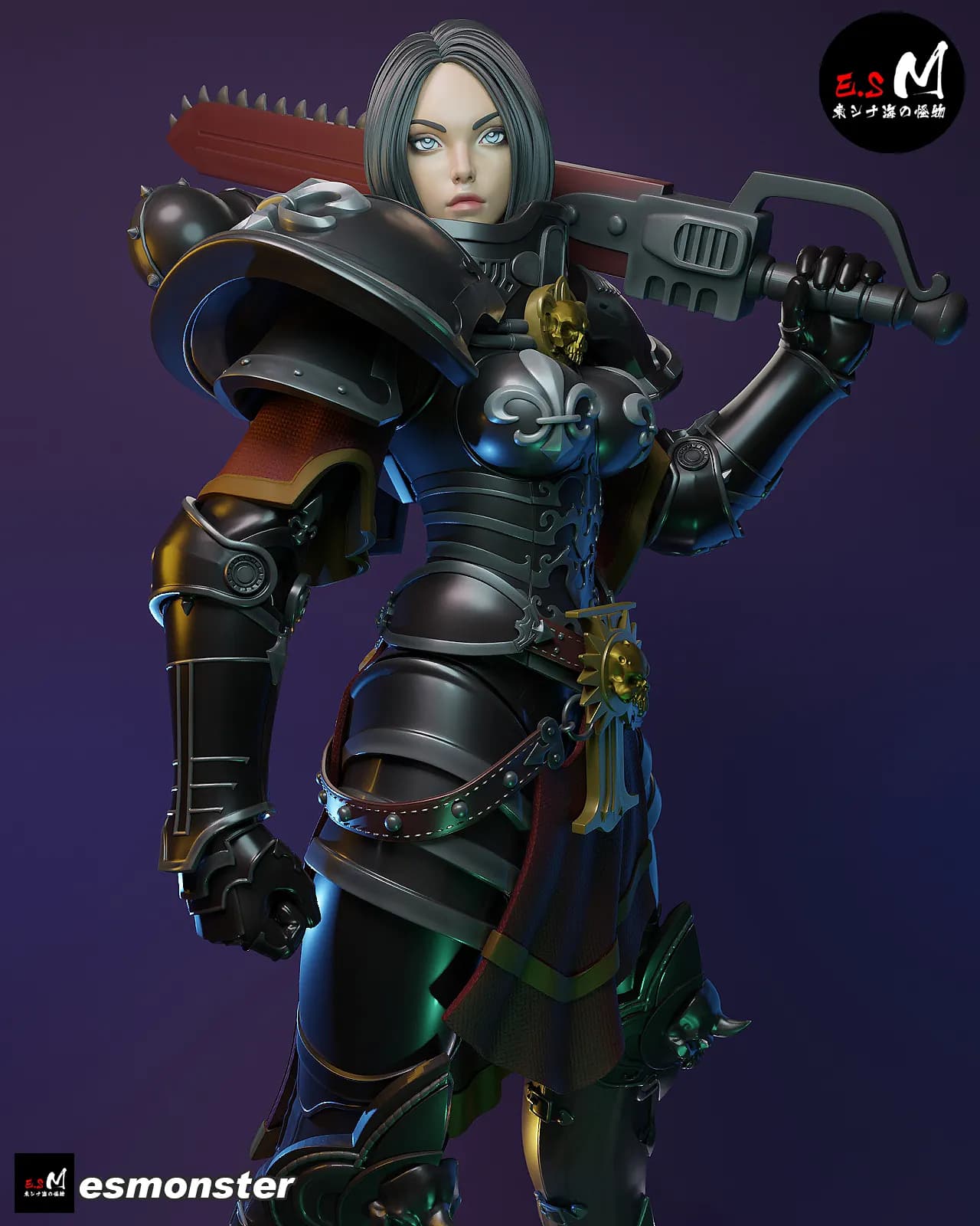 STL - Hermana de Batalla Monster E.S. render 3