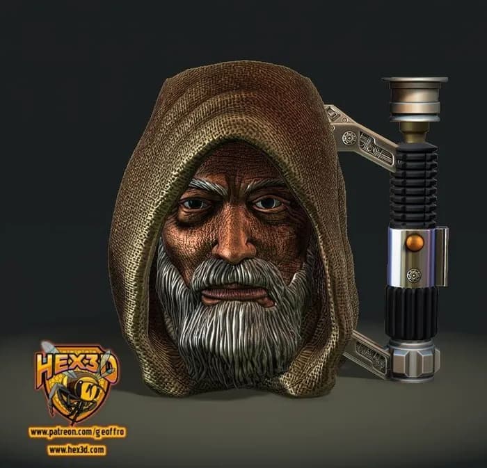 STL - hex3d obiwan mug