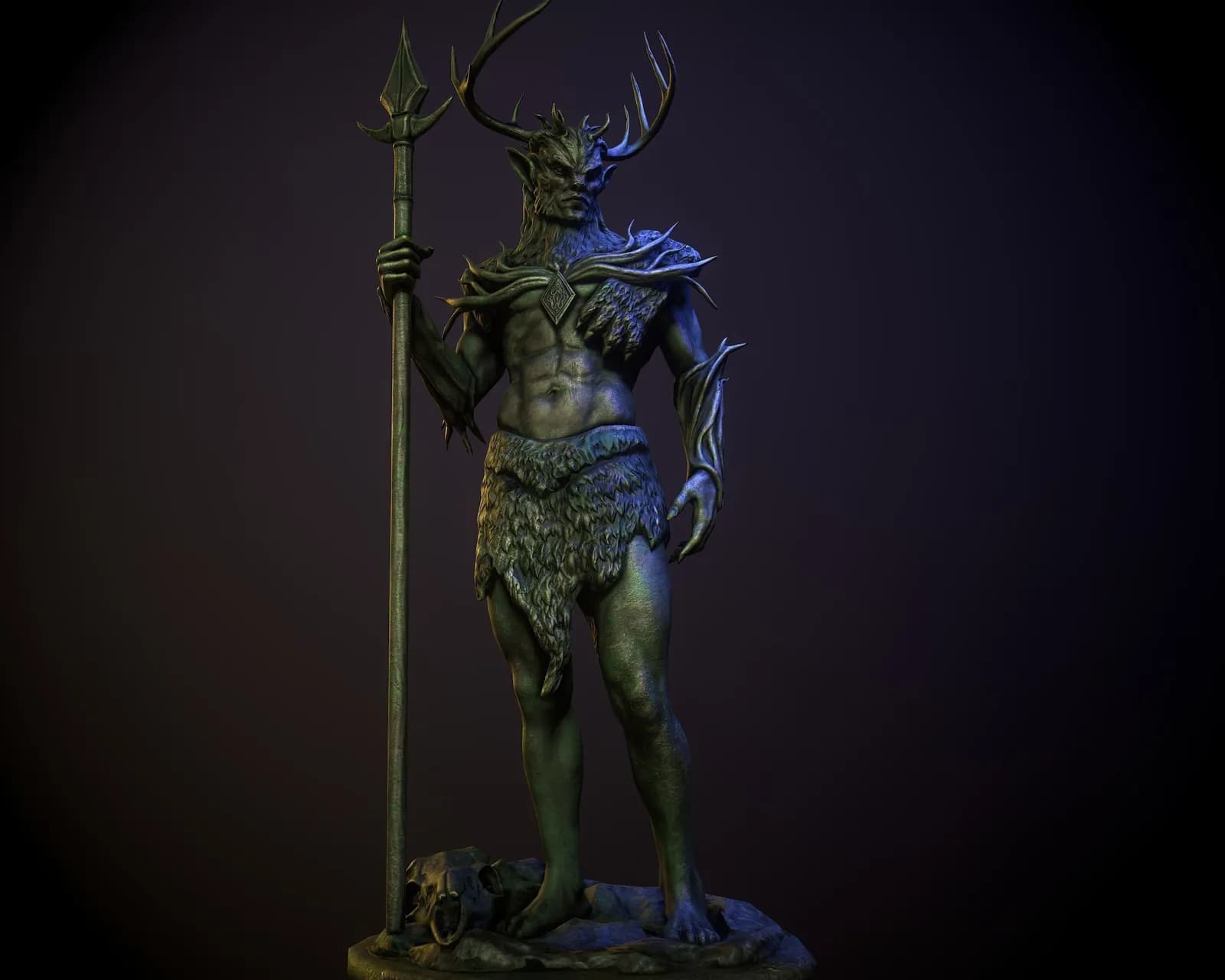 STL - Hircine, Señor de la Caza render 2