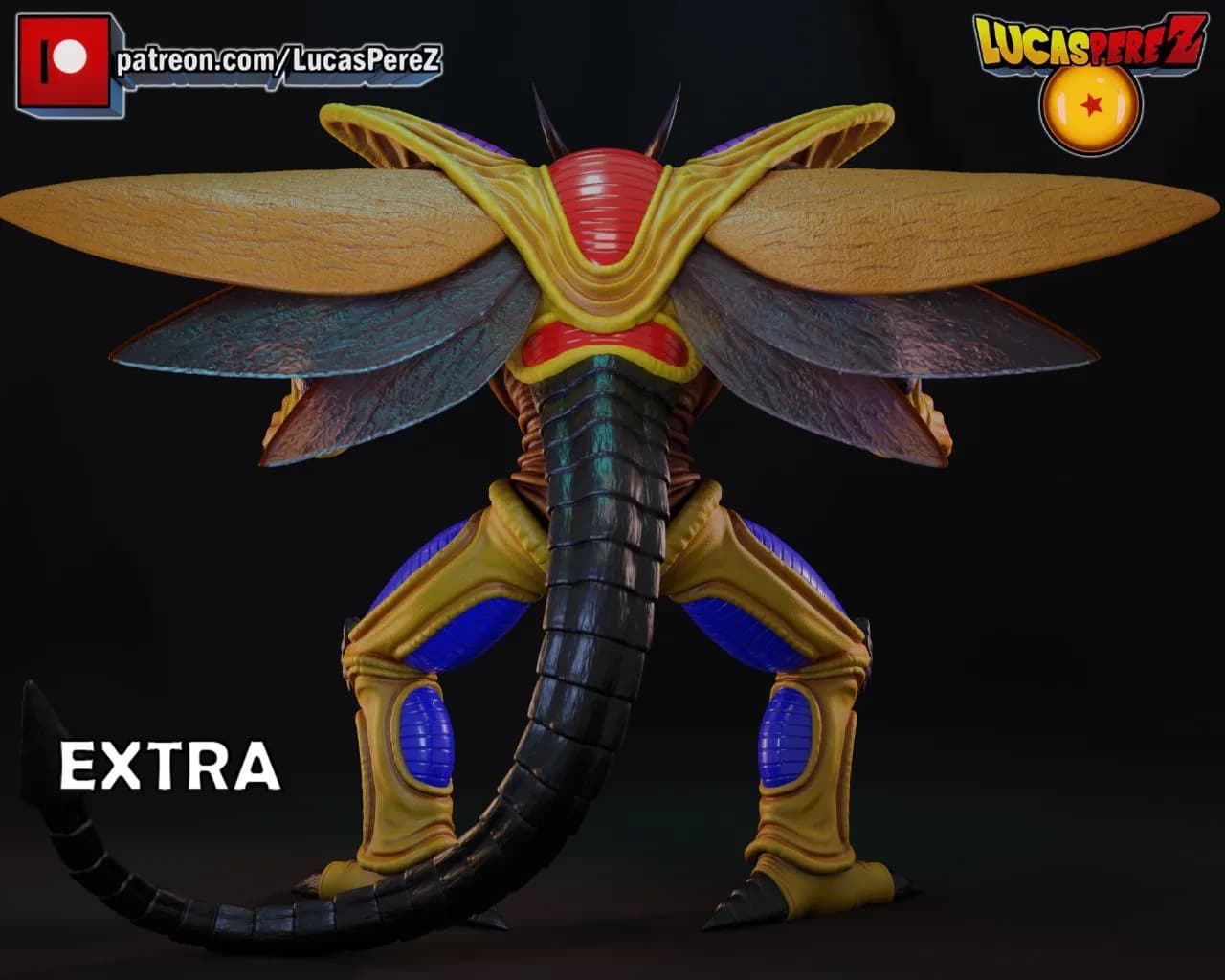 STL - Hirudegarn Figura de Acción render 4