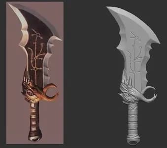 STL - Hoja del Caos God of War