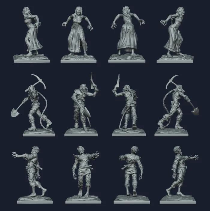 STL - horde zombie