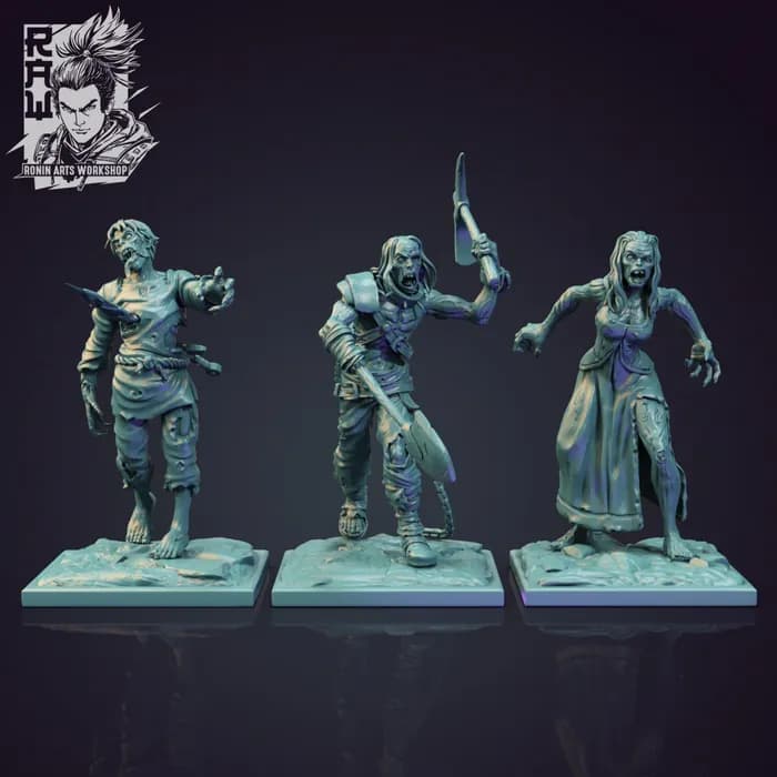 STL - horde zombie render 2