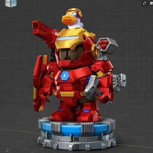 STL - Howard el Pato Estilo Iron Man