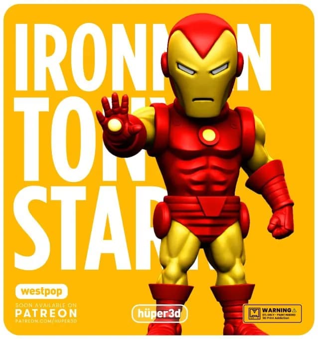 STL - hüper3d iron man render 2